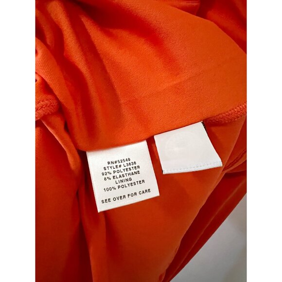 Laundry by Shelli Segal Orange Cocktail Party Halter Dress Size 8 - Picture 9 of 10